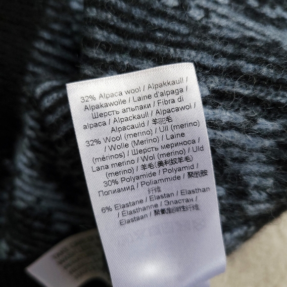 Ganni Smiley Logo Intarsia Wool Knit Puff Sleeve Jumper Sweater - Picture 10 of 12